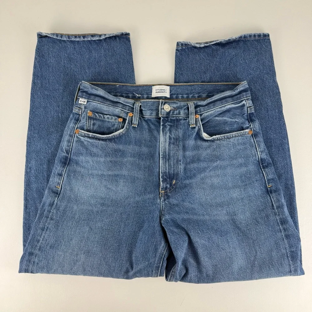 Citizens of Humanity Miro Relaxed Wide Leg Jeans in Pacifica - Picture 4 of 11